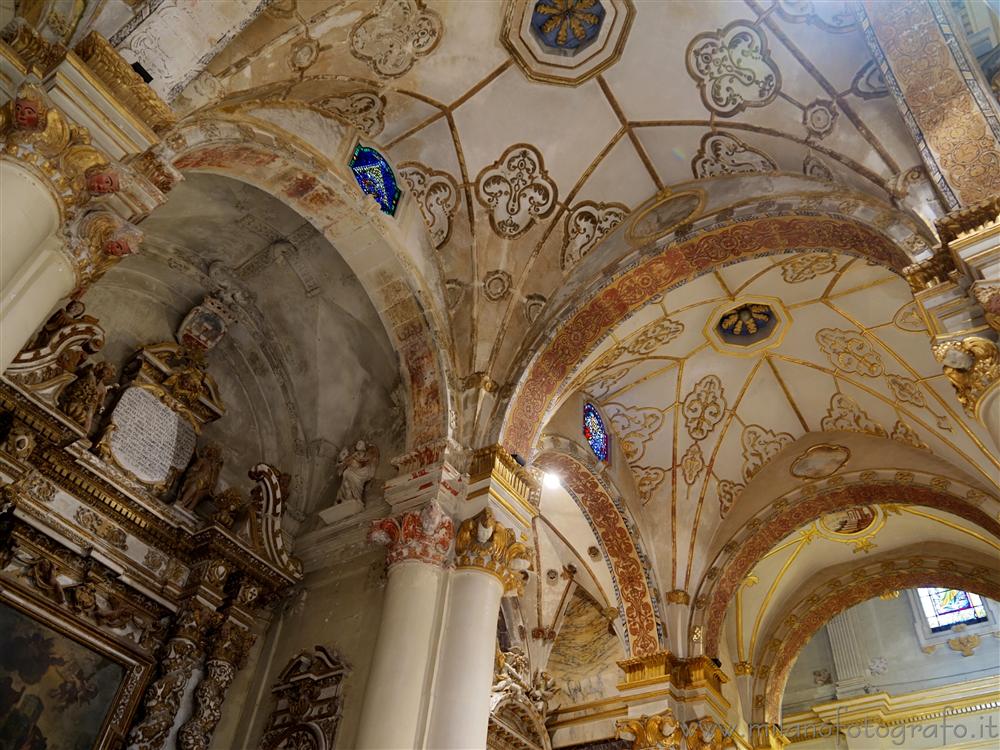 Lecce (Italy) - Decorations on the ceiling of the Duomo